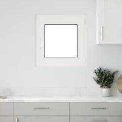 Matériaux De Construction-vidaXL Fenêtre de sous-sol RISOR 50 x 50 cm PVC et verre Anthracite