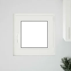 vidaXL Fenêtre de sous-sol RISOR 60 x 60 cm PVC et verre
