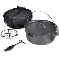 Arts De La Table & Arts Culinaires-vidaXL Four néerlandais avec accessoires inclus