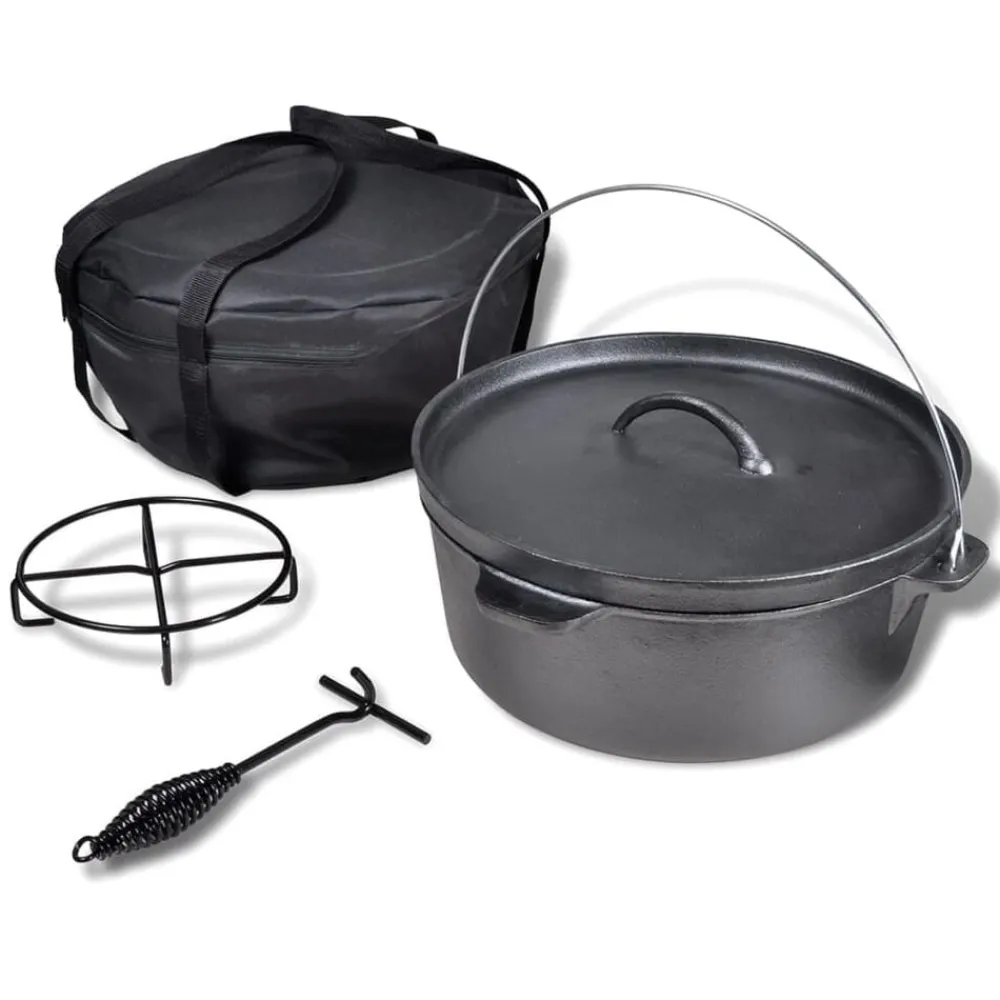 Arts De La Table & Arts Culinaires-vidaXL Four néerlandais avec accessoires inclus