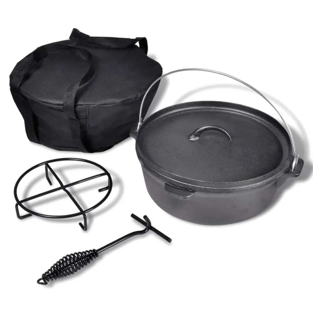 Arts De La Table & Arts Culinaires-vidaXL Four néerlandais avec accessoires inclus