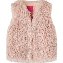 Vêtements & Accessoires-vidaXL Gilet pour enfants fausse fourrure rose clair 92