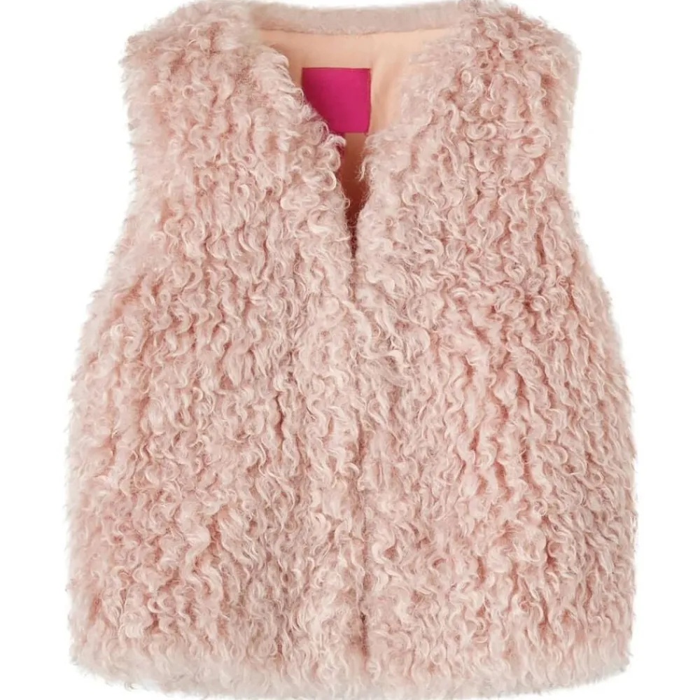 Vêtements & Accessoires-vidaXL Gilet pour enfants fausse fourrure rose clair 92