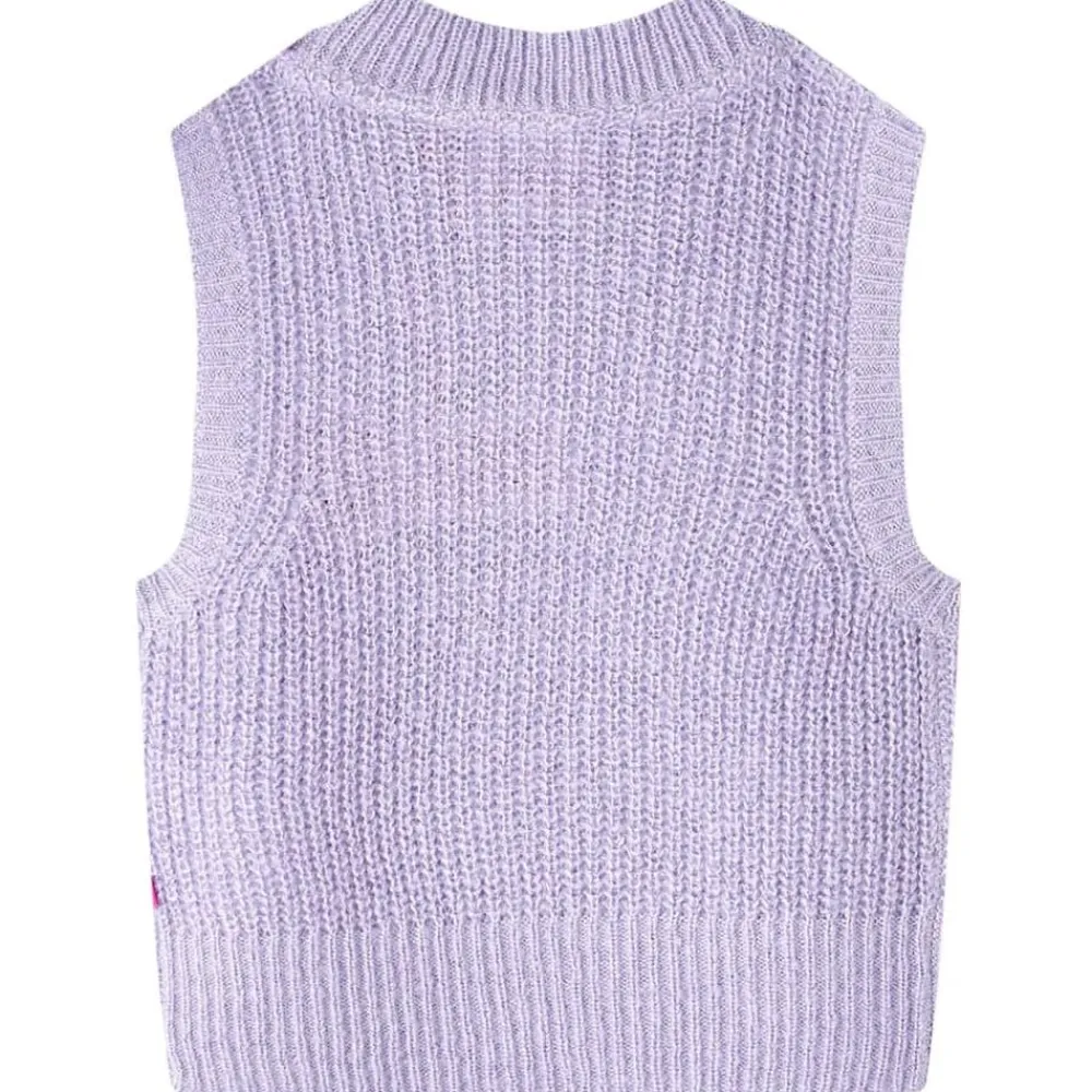 Vêtements & Accessoires-vidaXL Gilet pull-over tricoté pour enfants lilas clair 92