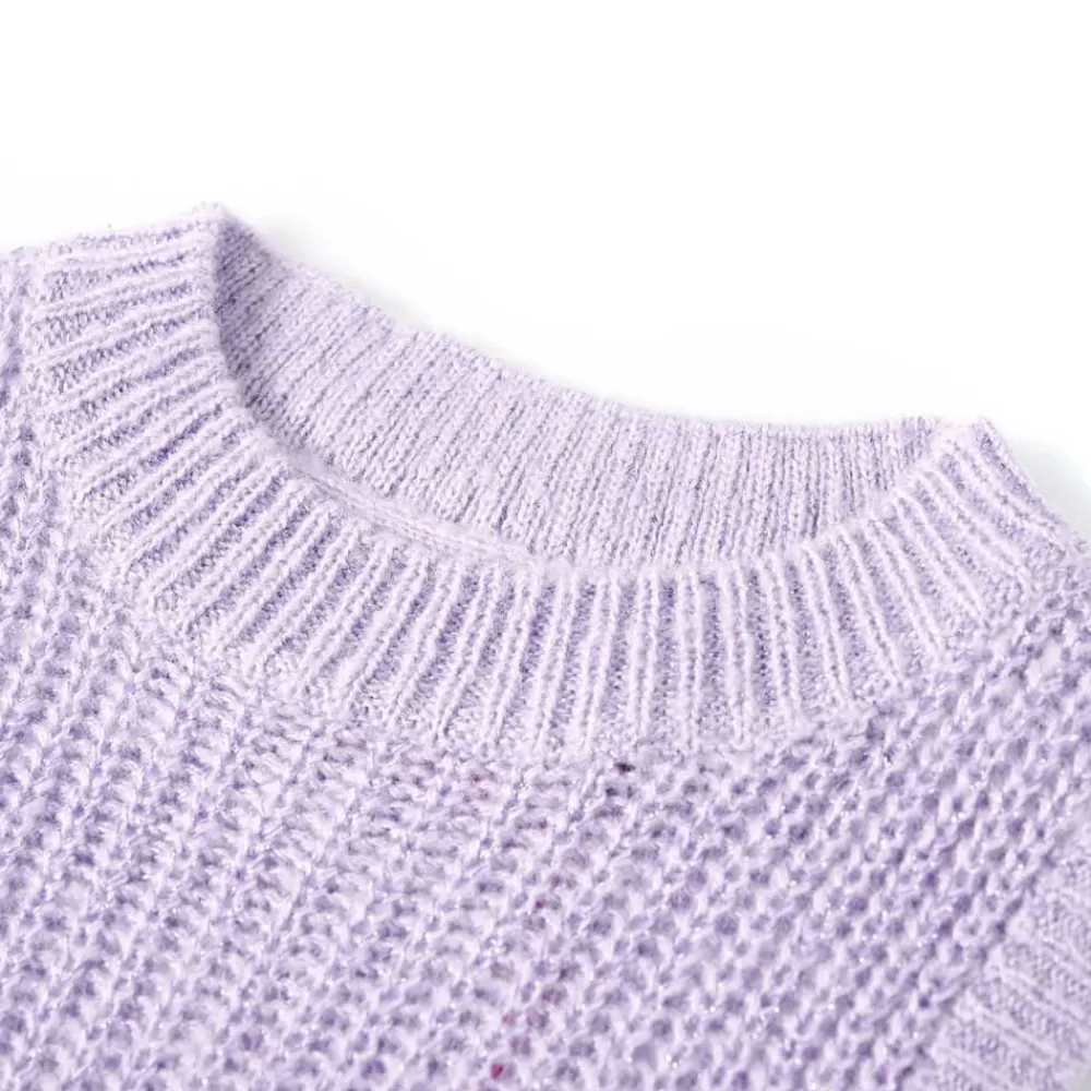 Vêtements & Accessoires-vidaXL Gilet pull-over tricoté pour enfants lilas clair 92