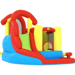 Jeux De Plein Air-vidaXL Happy Hop Château gonflable avec toboggan et piscine 280x319x211 cm