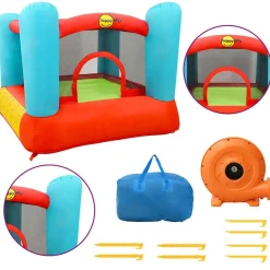 vidaXL Happy Hop Château gonflable 200x210x160 cm PVC