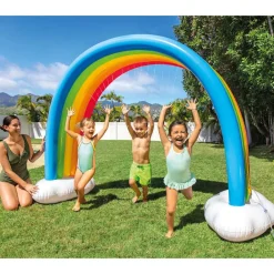 Jeux De Plein Air-vidaXL Intex Arroseur nuages arc-en-ciel Multicolore 300x109x180 cm