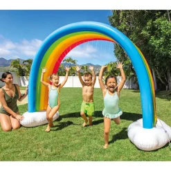 vidaXL Intex Arroseur nuages arc-en-ciel Multicolore 300x109x180 cm