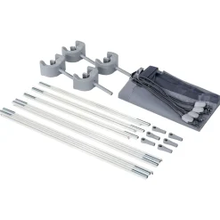 Piscine & Spa-vidaXL Intex Auvent pour piscine Gris clair