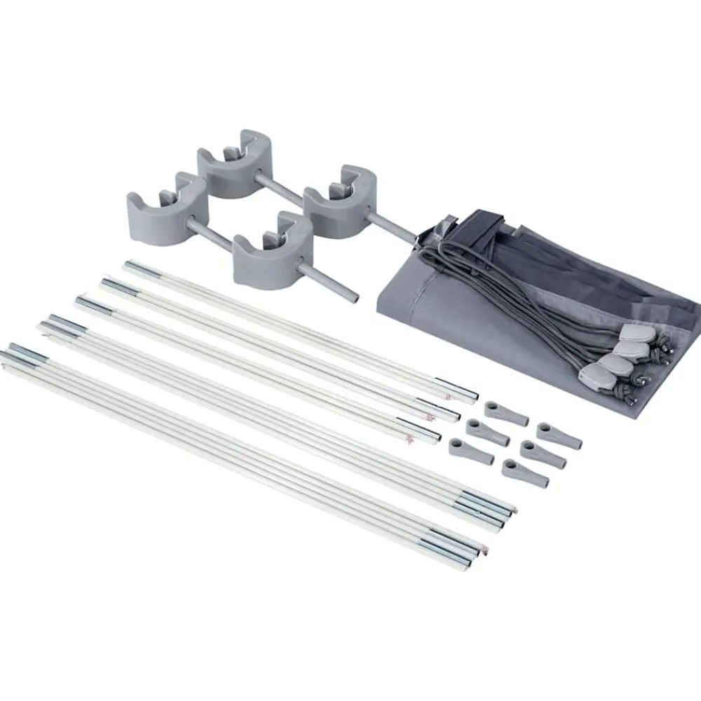 Piscine & Spa-vidaXL Intex Auvent pour piscine Gris clair