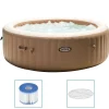 Piscine & Spa-vidaXL Intex Baignoire de massage à bulles ronde PureSpa 216x71cm 6 personnes