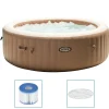 vidaXL Intex Baignoire de massage à bulles ronde PureSpa 216x71cm 6 personnes