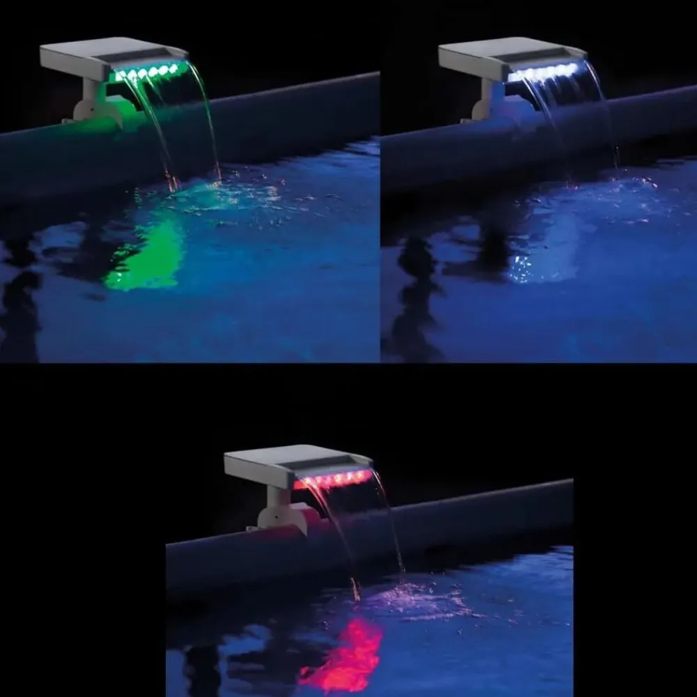 Piscine & Spa-vidaXL Intex Cascade de piscine à LED multicolore 28090