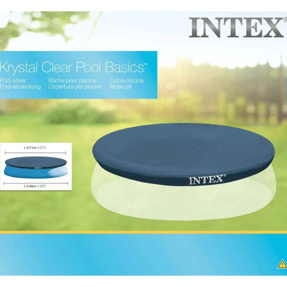 vidaXL Intex Couverture de piscine ronde 396 cm 28026
