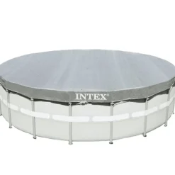 Piscine & Spa-vidaXL Intex Couverture de piscine ronde Deluxe 488 cm 28040
