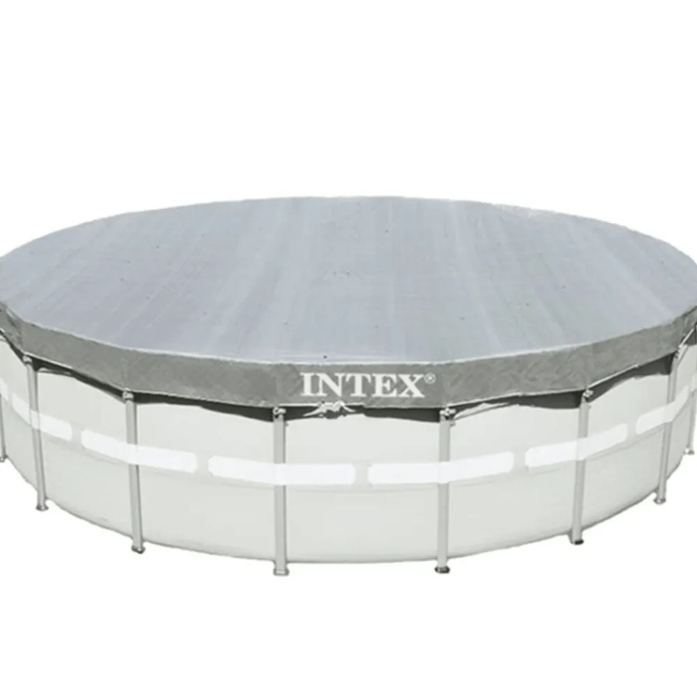 Piscine & Spa-vidaXL Intex Couverture de piscine ronde Deluxe 488 cm 28040