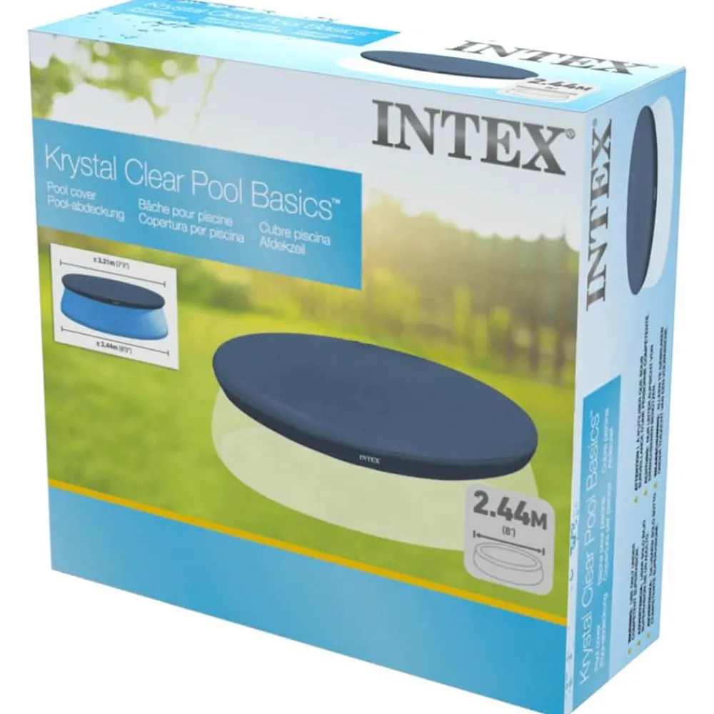 vidaXL Intex Couverture de piscine ronde 244 cm 28020