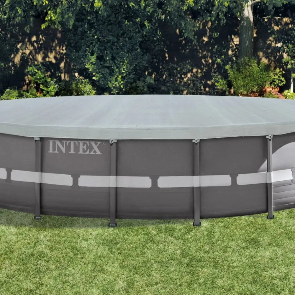 Piscine & Spa-vidaXL Intex Couverture de piscine ronde Deluxe 549 cm 28041
