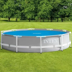 Piscine & Spa-vidaXL Intex Couverture solaire de piscine bleu 290 cm polyéthylène