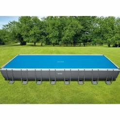 vidaXL Intex Couverture solaire de piscine bleu 960x466 cm polyéthylène