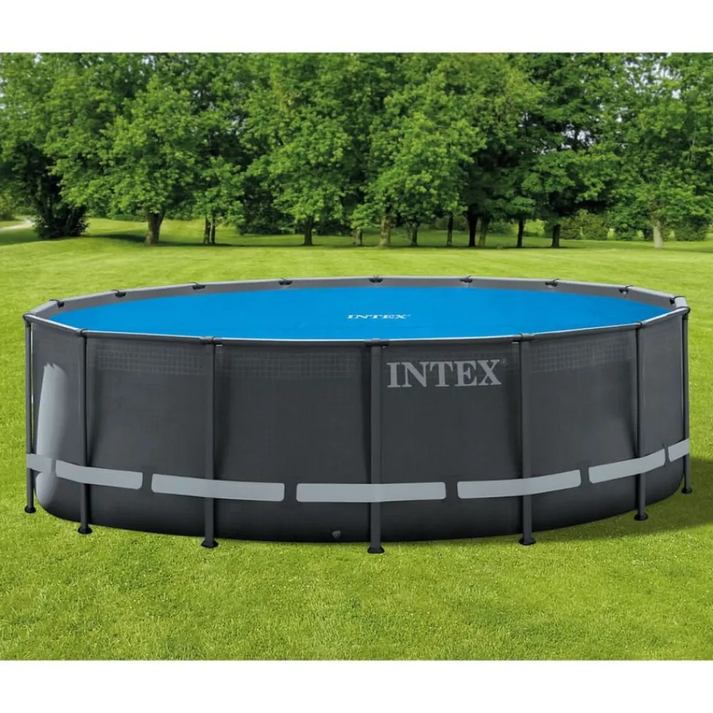 vidaXL Intex Couverture solaire de piscine bleu 470 cm polyéthylène