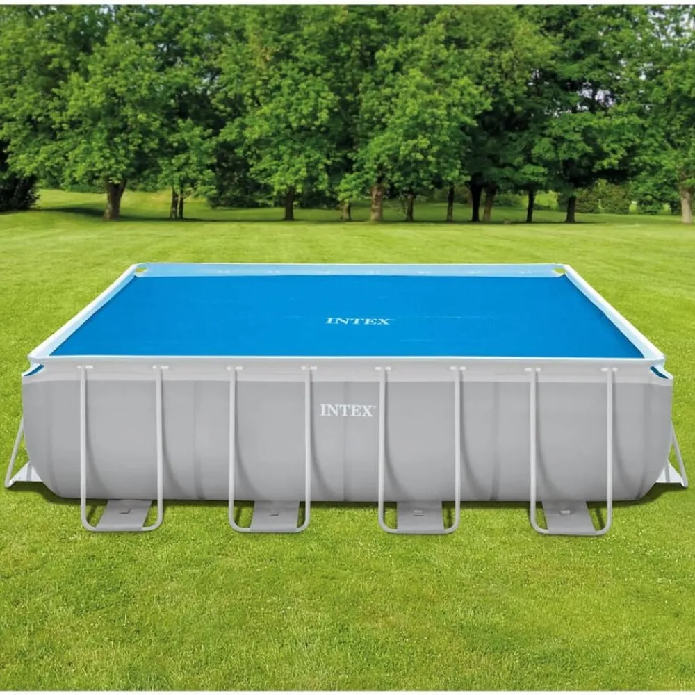vidaXL Intex Couverture solaire de piscine bleu 476x234 cm polyéthylène