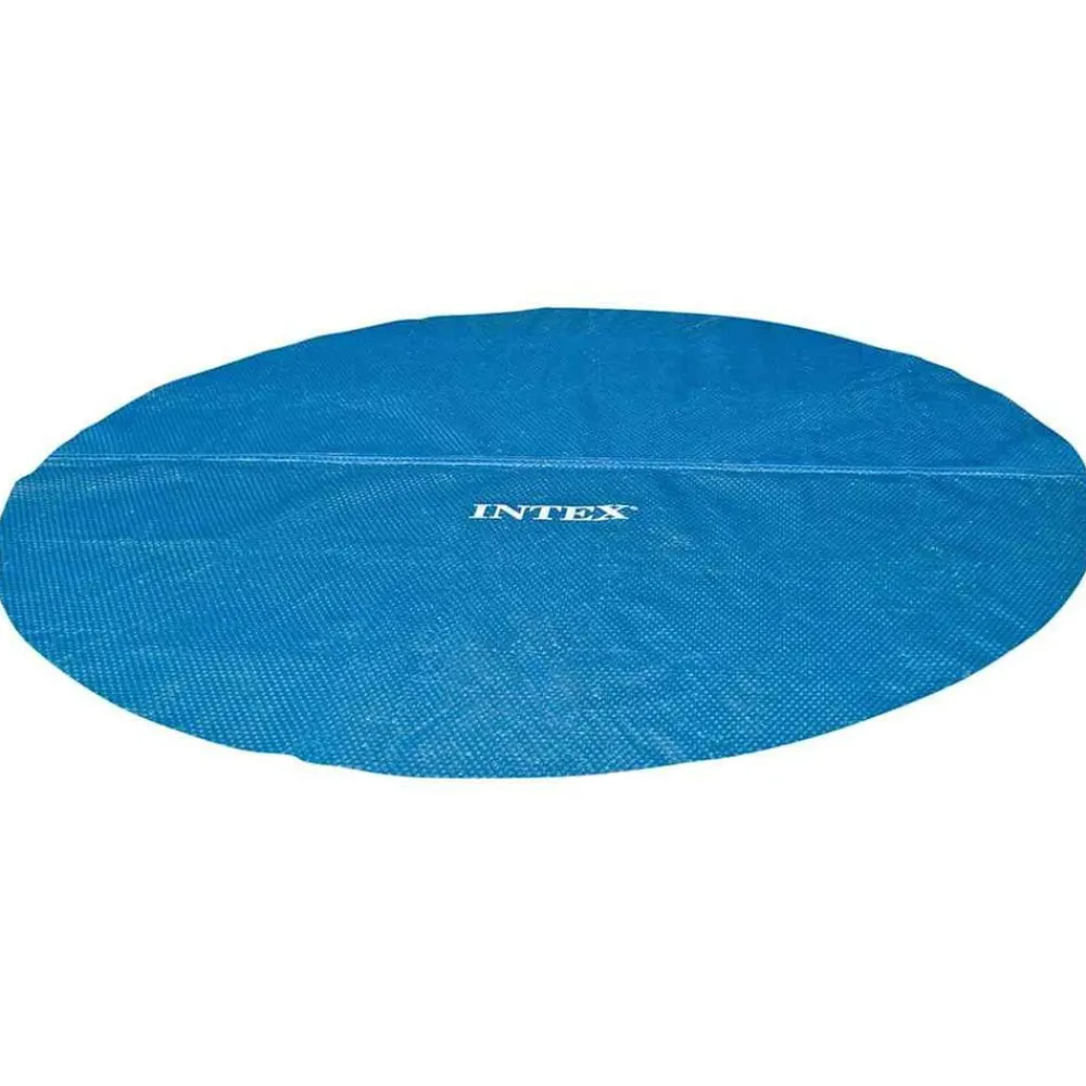 Piscine & Spa-vidaXL Intex Couverture solaire de piscine bleu 538 cm polyéthylène