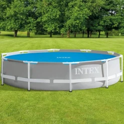 vidaXL Intex Couverture solaire de piscine Bleu 290 cm Polyéthylène