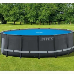Piscine & Spa-vidaXL Intex Couverture solaire de piscine ronde 488 cm
