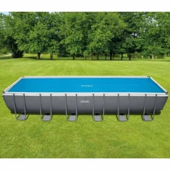 Piscine & Spa-vidaXL Intex Couverture solaire de piscine bleu 716x346 cm polyéthylène
