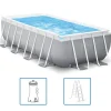 Piscine & Spa-vidaXL Intex Ensemble de piscine Prism Frame Rectangulaire 400x200x100 cm