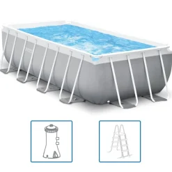 Piscine & Spa-vidaXL Intex Ensemble de piscine Prism Frame Rectangulaire 400x200x100 cm