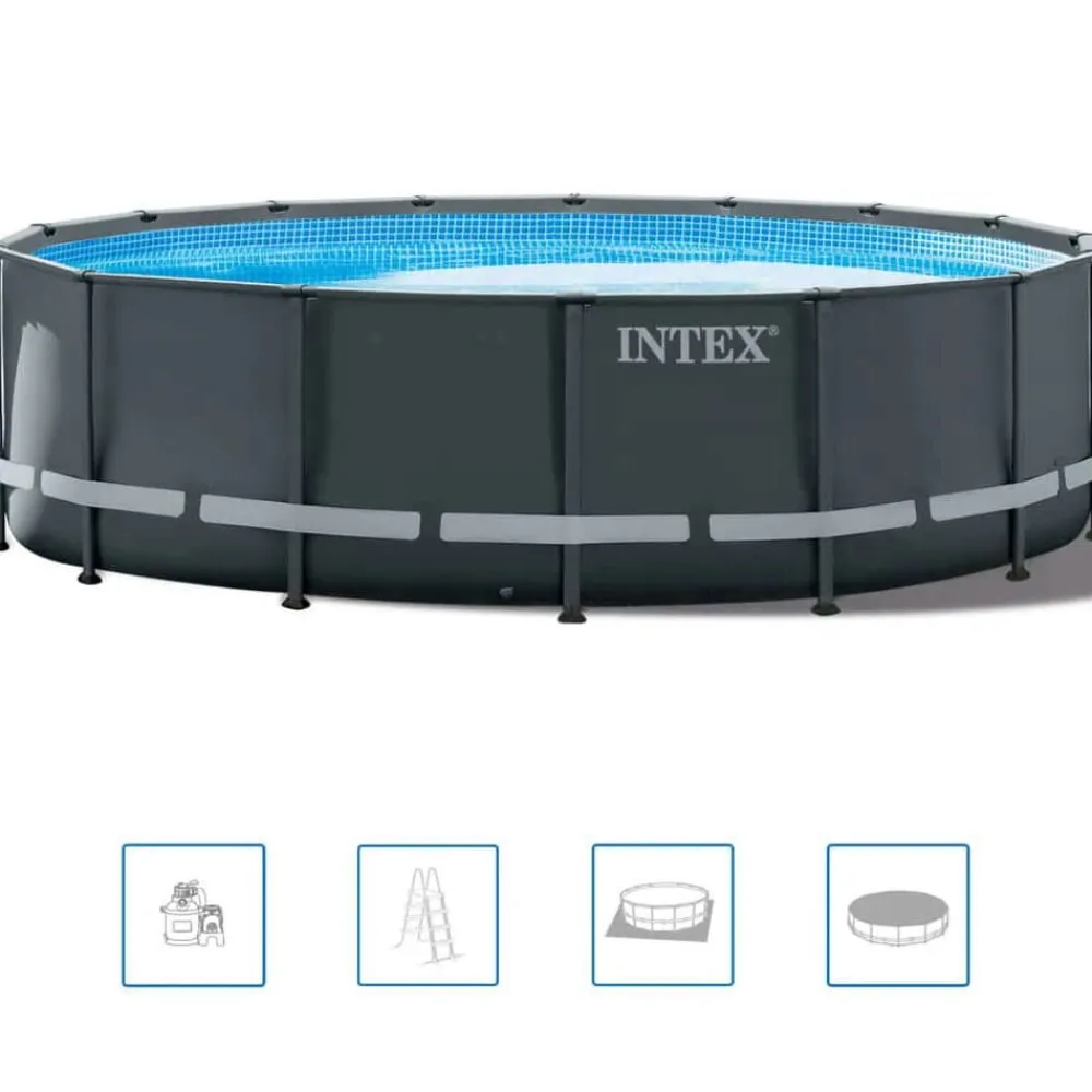 Piscine & Spa-vidaXL Intex Ensemble de piscine ronde Ultra XTR Frame 488 x 122 cm 26326GN