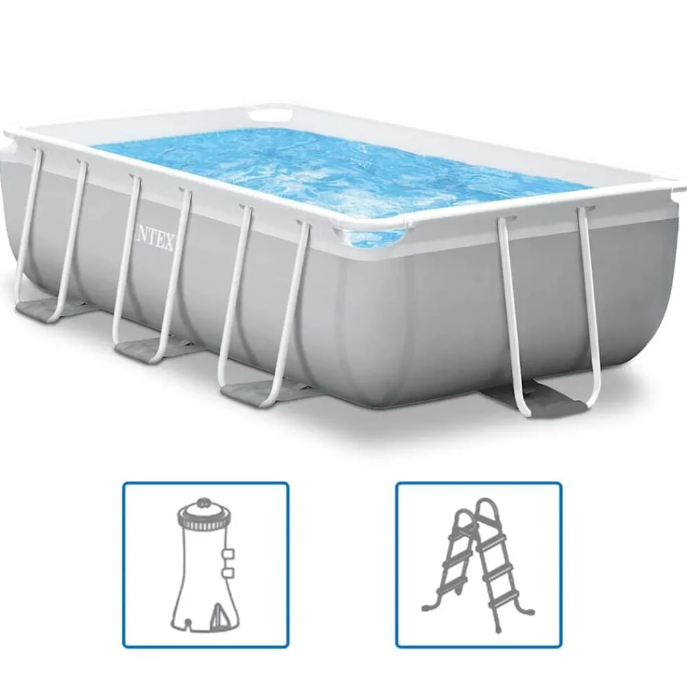 Piscine & Spa-vidaXL Intex Ensemble de piscine Prism Frame Rectangulaire 300x175x80 cm