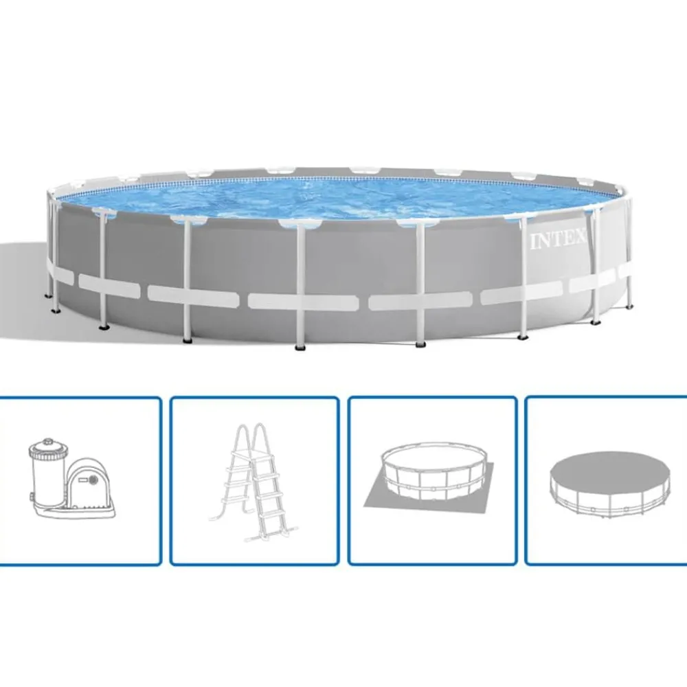 Piscine & Spa-vidaXL Intex Ensemble de piscine ronde Prism Frame 549x122 cm 26732GN