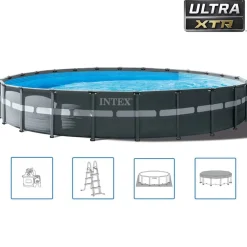 Piscine & Spa-vidaXL Intex Ensemble de piscine ronde Ultra XTR Frame 732 x 132 cm 26340GN