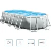 Piscine & Spa-vidaXL Intex Ensemble de piscine ovale Prism Frame 503x274x122 cm 26796GN