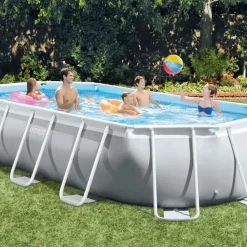 Piscine & Spa-vidaXL Intex Ensemble de piscine ovale Prism Frame 503x274x122 cm 26796GN