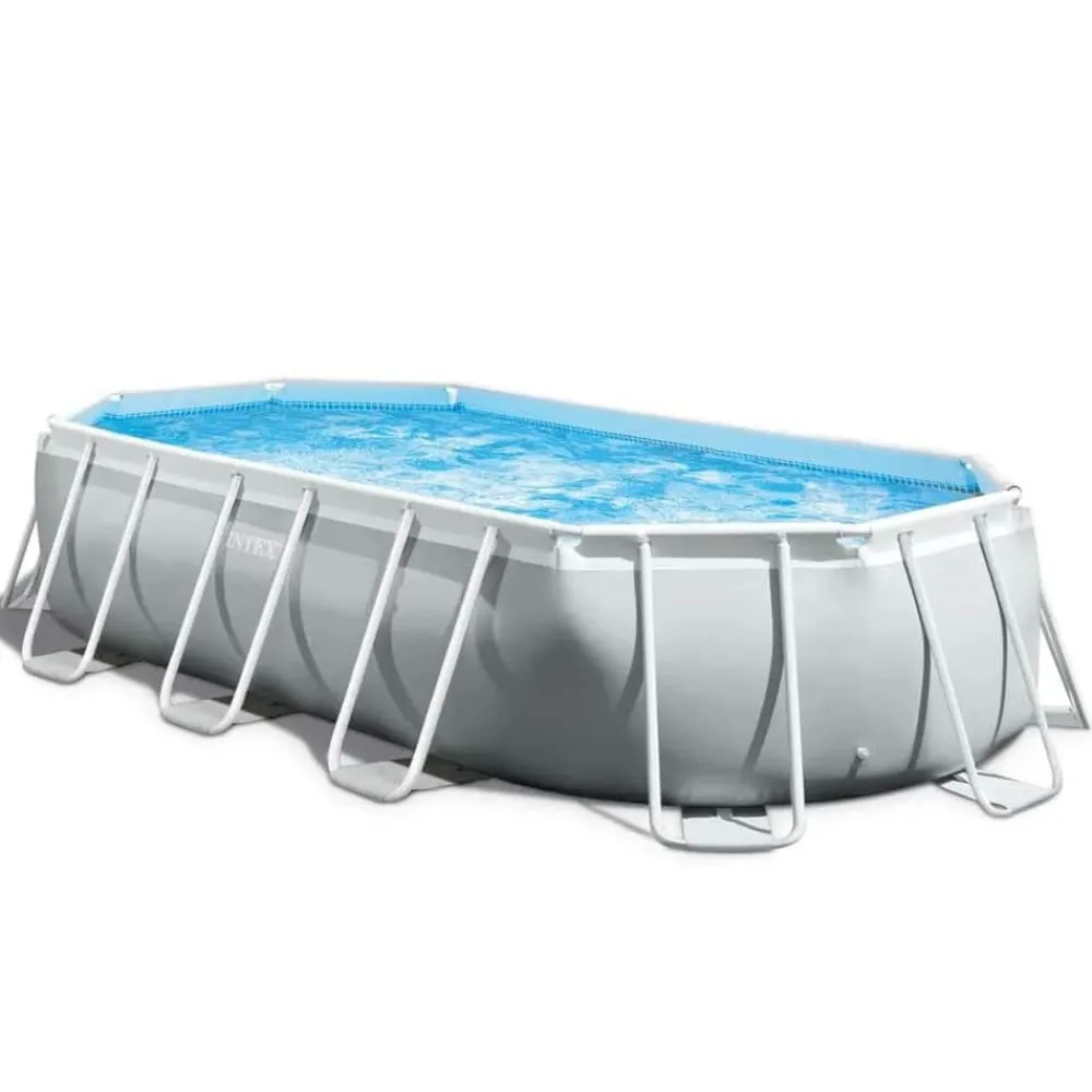 Piscine & Spa-vidaXL Intex Ensemble de piscine ovale Prism Frame 503x274x122 cm 26796GN