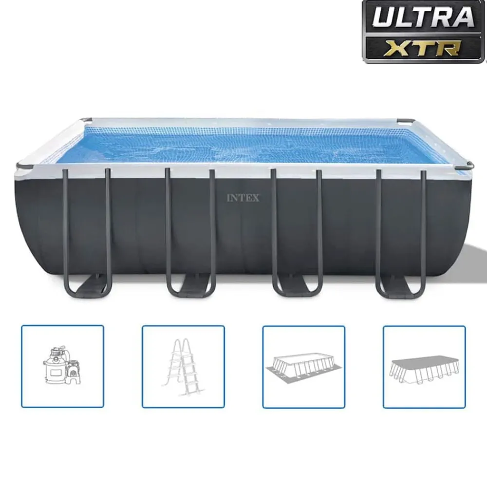 vidaXL Intex Ensemble de piscine Ultra XTR Frame Rectangulaire 549x274x132 cm