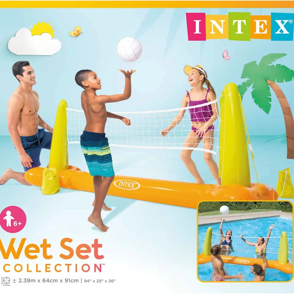 Piscine & Spa-vidaXL Intex Jeu de volley-ball de piscine 239x64x91 cm