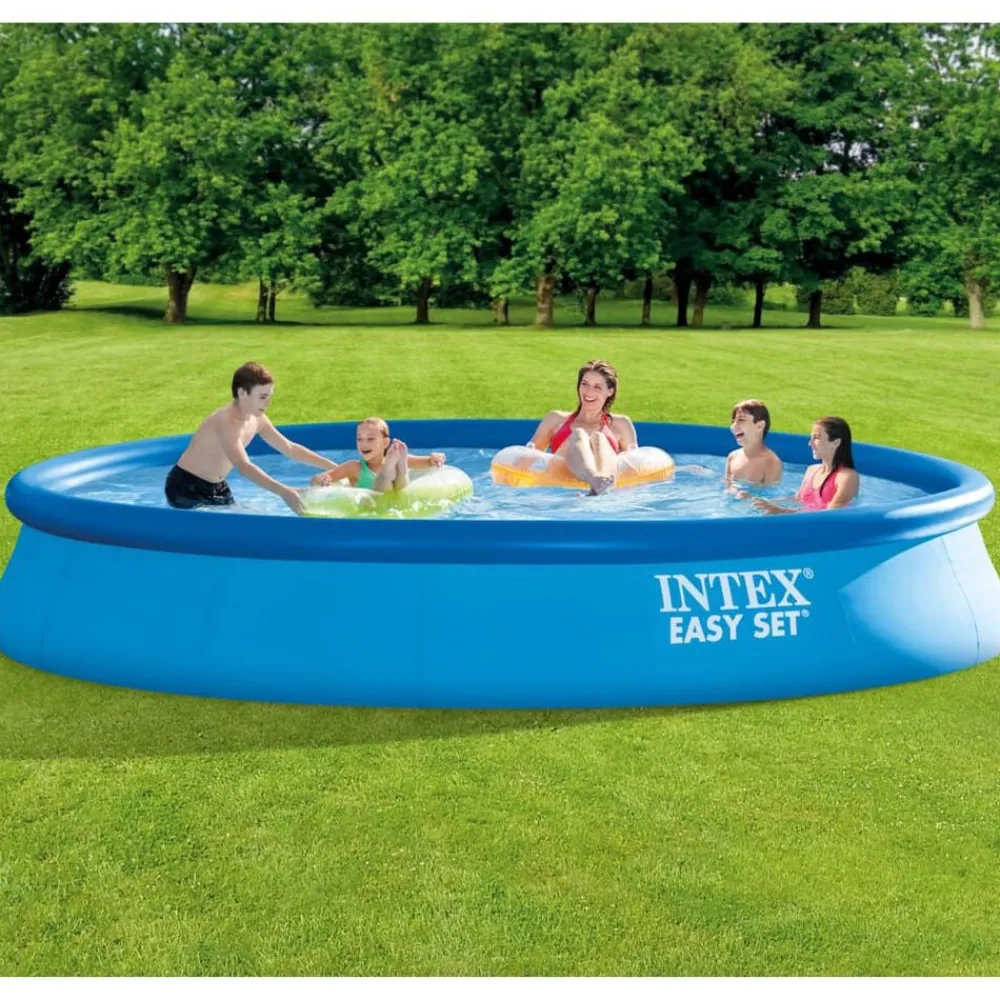 Piscine & Spa-vidaXL Intex Piscine avec système de filtration Easy Set 457x84 cm