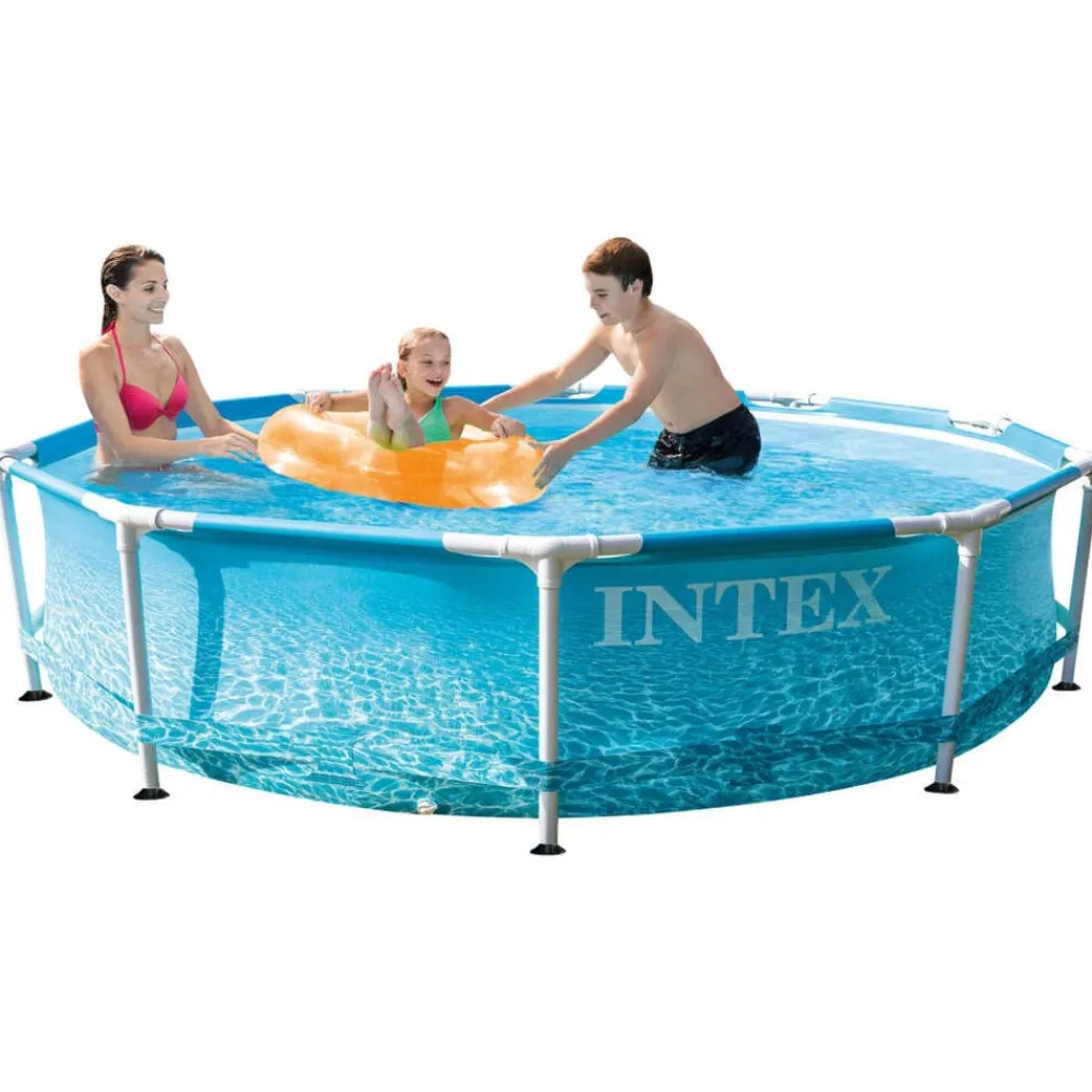 vidaXL Intex Piscine Beachside Metal Frame 305x76 cm