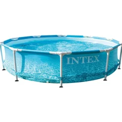 vidaXL Intex Piscine Beachside Metal Frame 305x76 cm