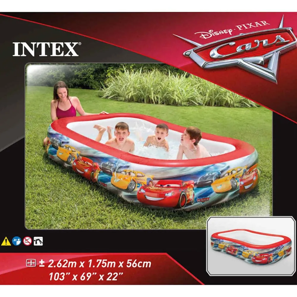 vidaXL Intex Piscine Cars Swim Center Multicolore 262x175x56 cm