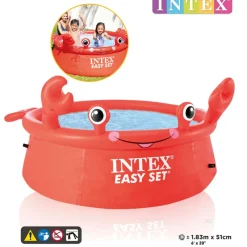 vidaXL INTEX Piscine gonflable crabe heureux Easy Set 183x51 cm