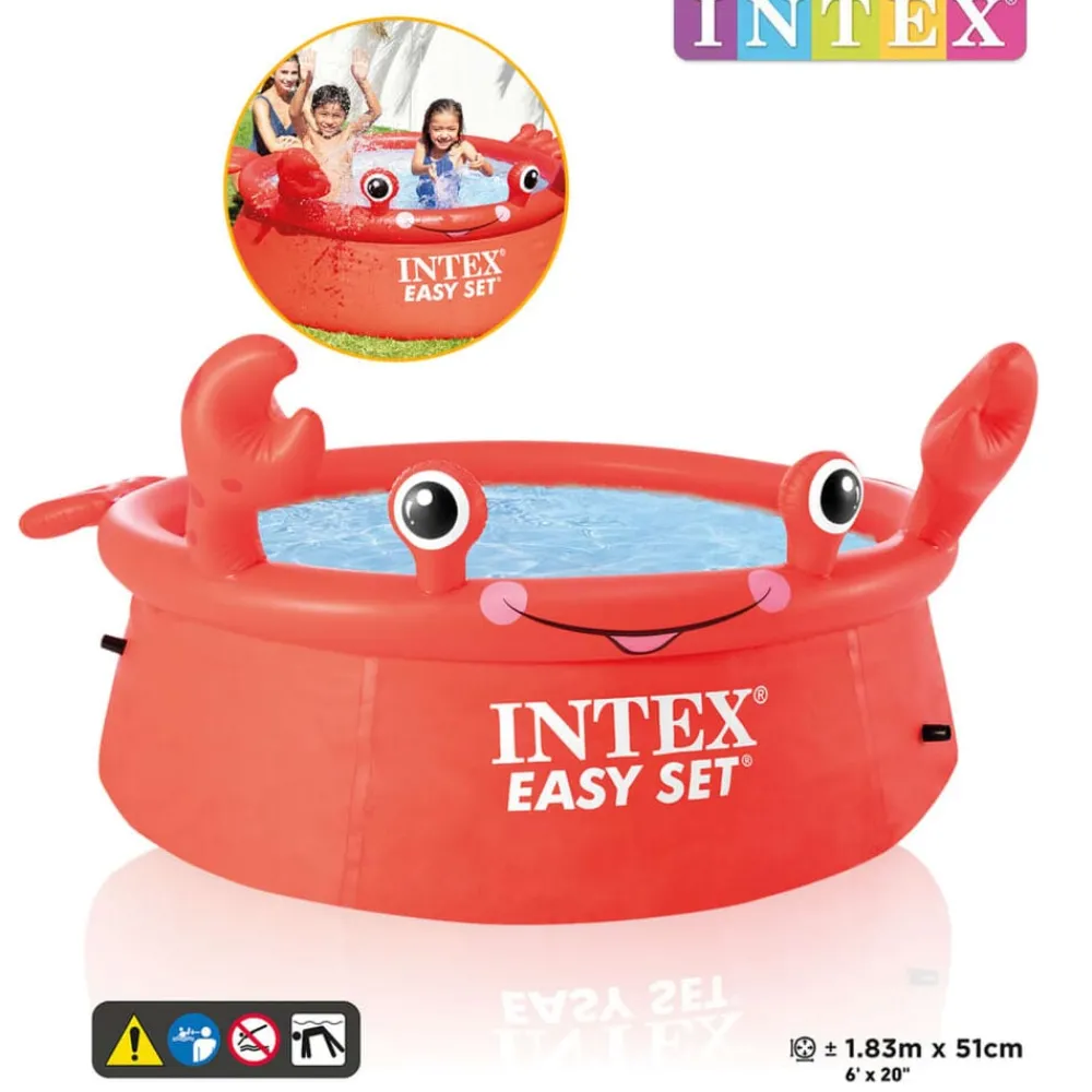 vidaXL INTEX Piscine gonflable crabe heureux Easy Set 183x51 cm