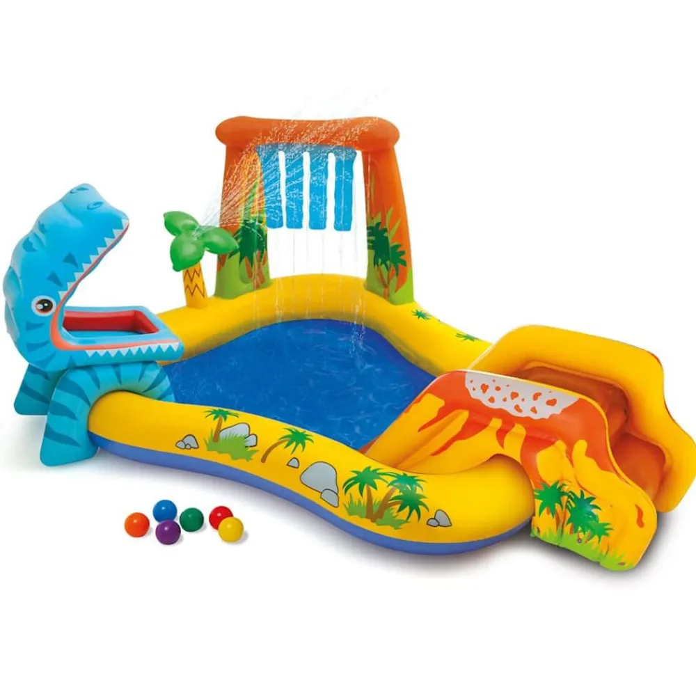 Piscine & Spa-vidaXL Intex Piscine gonflable Dinosaur Play Center 249x191x109 cm 57444NP