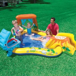 Piscine & Spa-vidaXL Intex Piscine gonflable Dinosaur Play Center 249x191x109 cm 57444NP